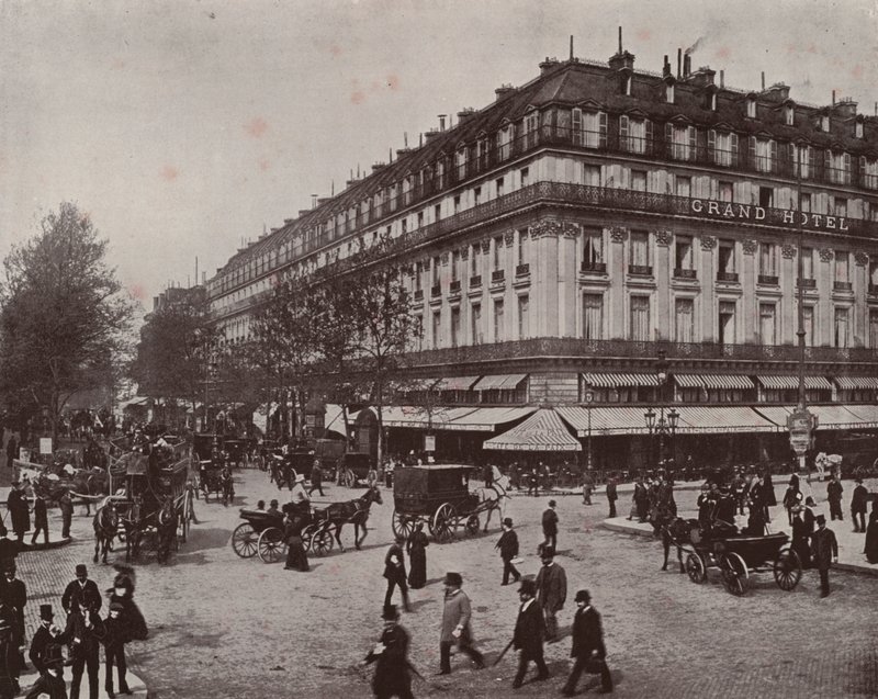 París: El Gran Hotel y el Café de la Paix de French Photographer