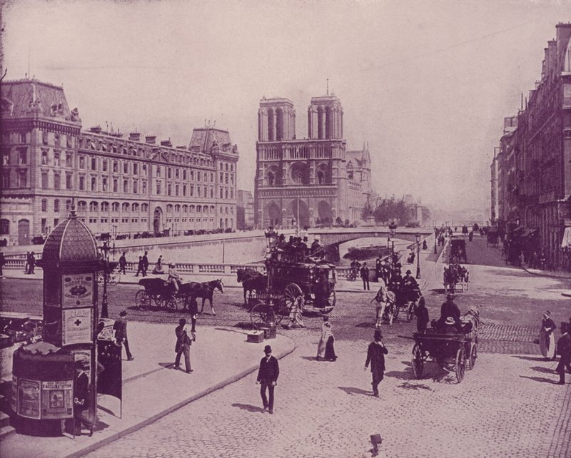 París: El Puente St Michel y Notre Dame de French Photographer