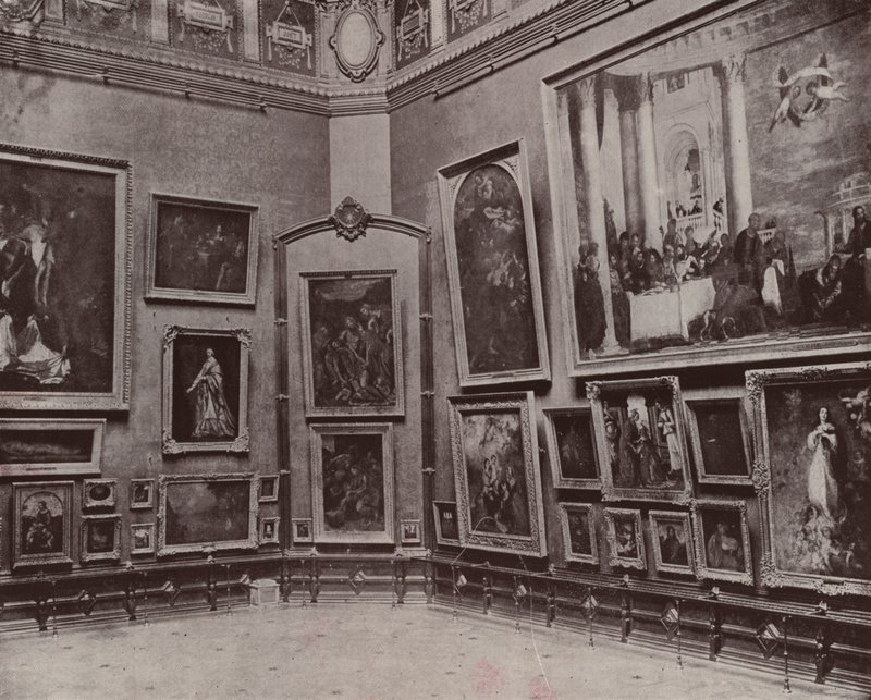 París: El Salón Carré del Louvre de French Photographer