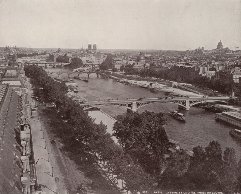 París: Vista del Sena y la Isla de la Ciudad de French Photographer