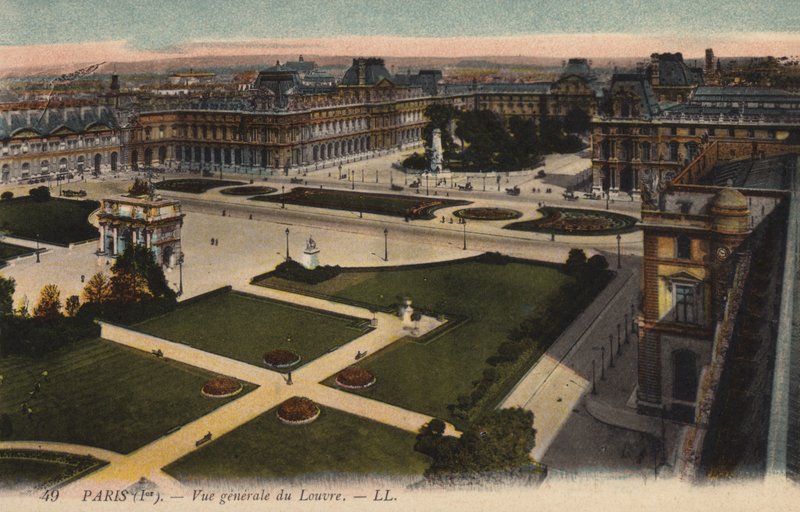 París, Vista general del Louvre de French Photographer