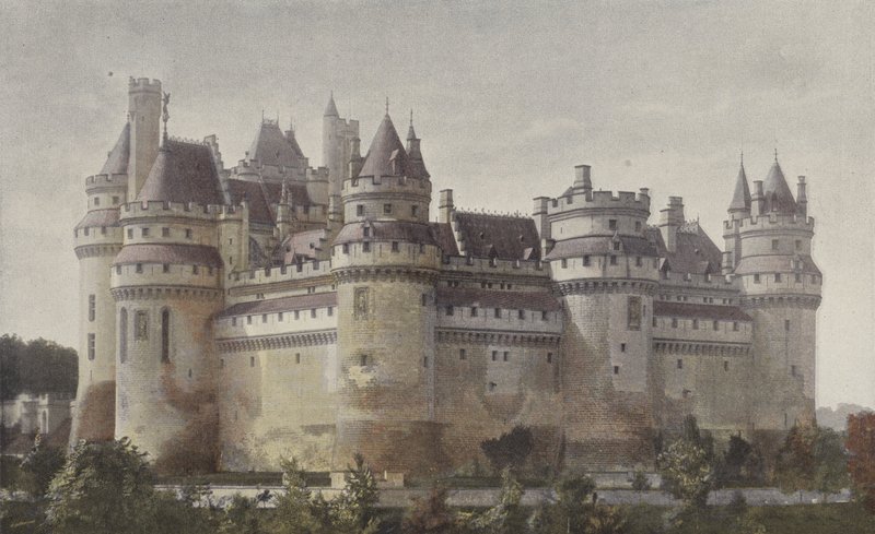 Pierrefonds, Castillo (vista desde la carretera de Villers-Cotterets) de French Photographer