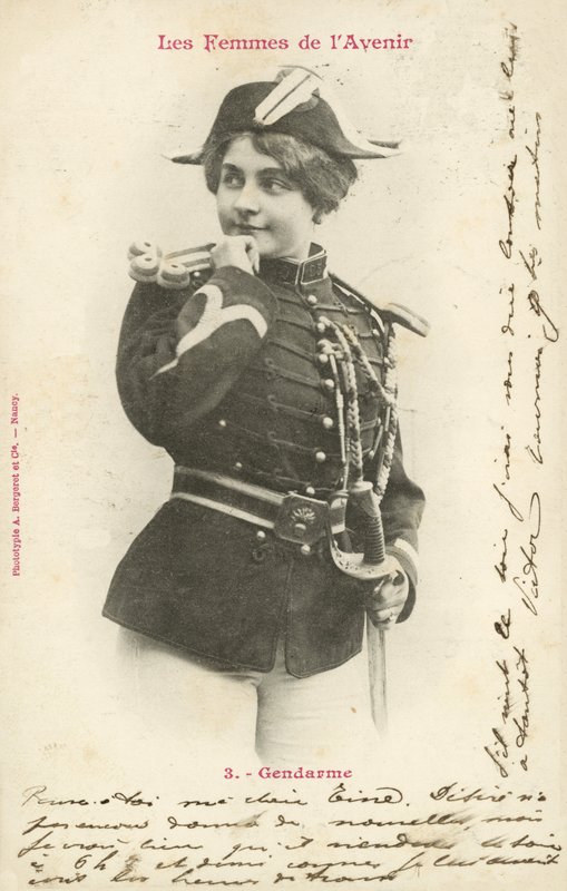 Policía, mujer del futuro de French Photographer