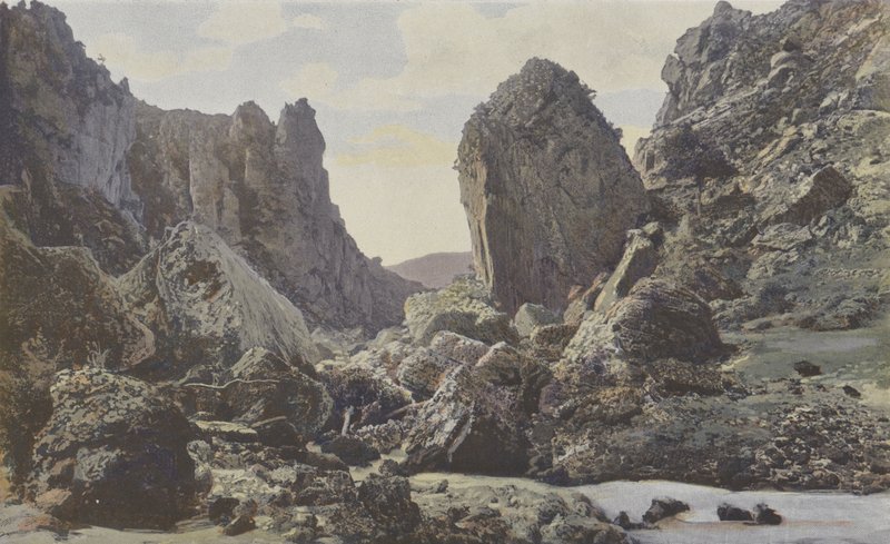 Saint-Georges-de-Levejac, Caos del Pas de Soucy, sobre el Tarn, Vista aguas abajo de French Photographer