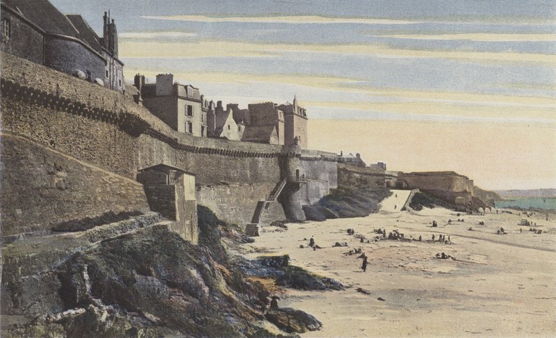 Saint-Malo, Las murallas, parte occidental (siglo XIII) de French Photographer