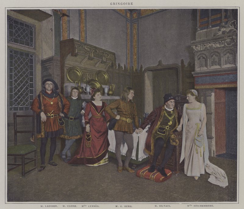 Escena de una producción de Gringoire, de Théodore de Banville de French Photographer