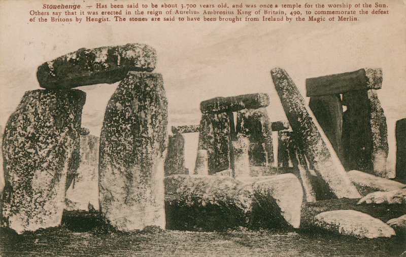 Stonehenge - círculo de piedras de la Edad de Bronce, según el folclore, erigido en el reinado de Aurelio Ambrosio, 490, para conmemorar la derrota de los britanos por Hengist de French Photographer