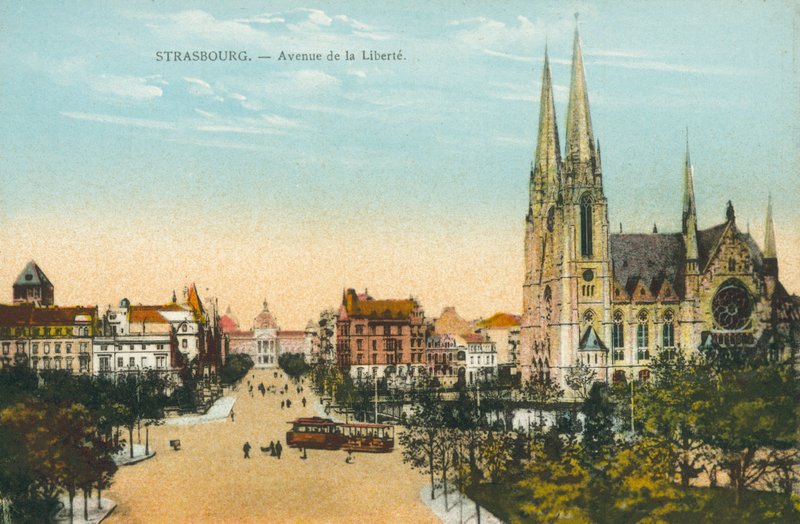 Estrasburgo: Avenue de la Liberte (foto en color) de French Photographer
