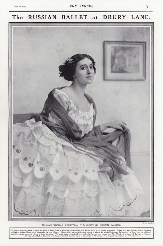 Tamara Karsavina, bailarina rusa de French Photographer