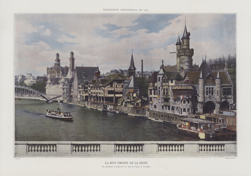 La orilla derecha del Sena durante la Exposición Universal 1900, París de French Photographer