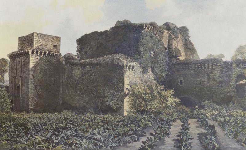Tiffauges, Ruinas del Castillo, Vista tomada del patio de French Photographer