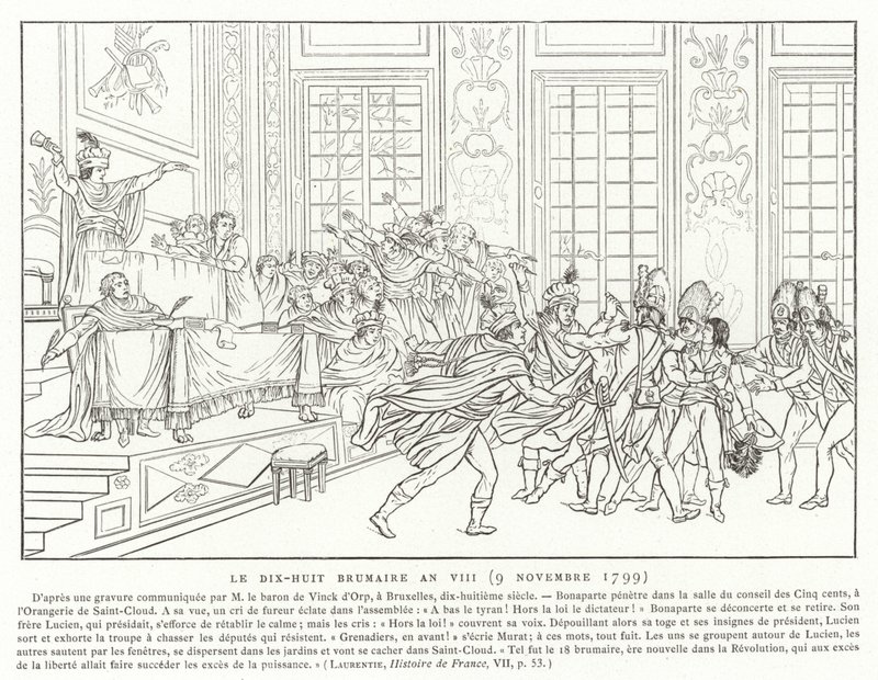18 Brumario, Año VIII (9 de noviembre de 1799) de French School