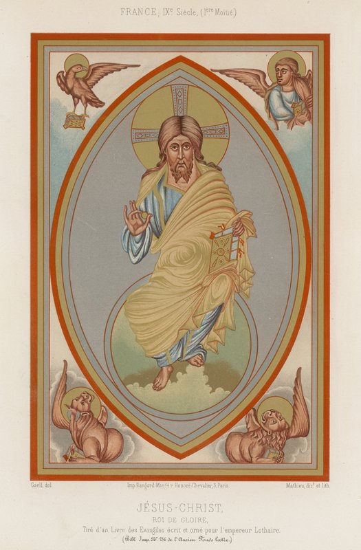 Una representación de Jesucristo del siglo IX de French School
