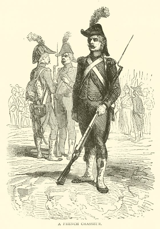 Un cazador francés de French School