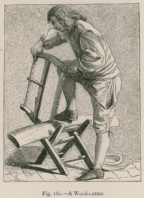 Un Leñador de French School