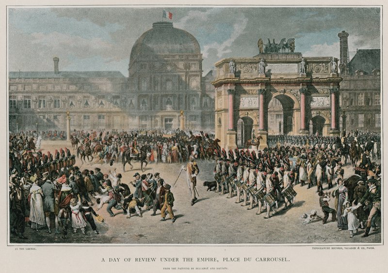 Un día de revisión bajo el Imperio de French School