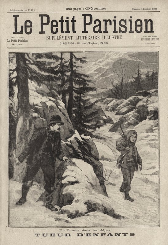 Un asesino de niños en los Alpes: un hombre italiano esperando para asesinar a un niño al que había acordado ayudar a cruzar el paso nevado del Col de l