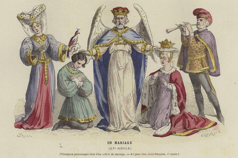 Una boda, siglo XV de French School