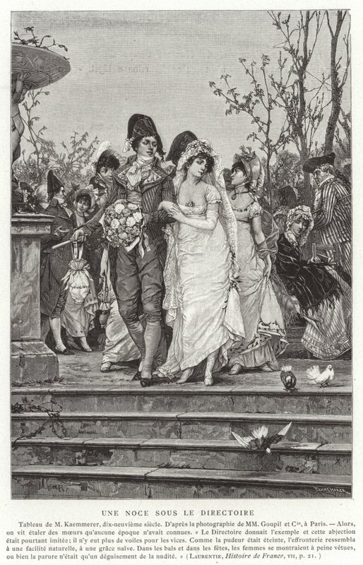 Una boda bajo el Directorio, Revolución Francesa, 1795-1799 de French School