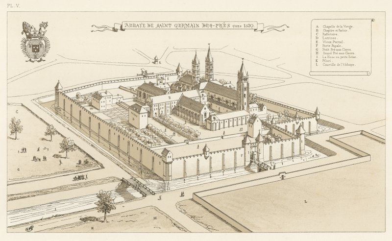 Abadía de Saint Germain des-Prés, hacia 1520 de French School