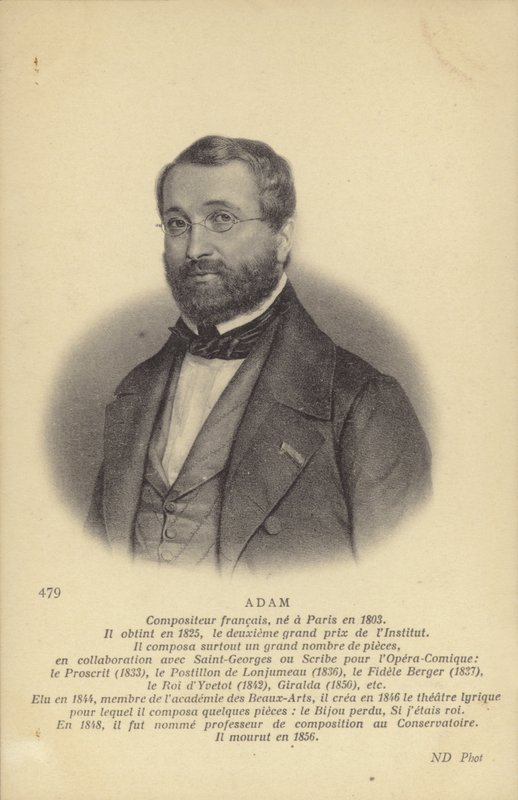 Adolphe Adam, compositor y crítico musical francés (1803-1856) de French School