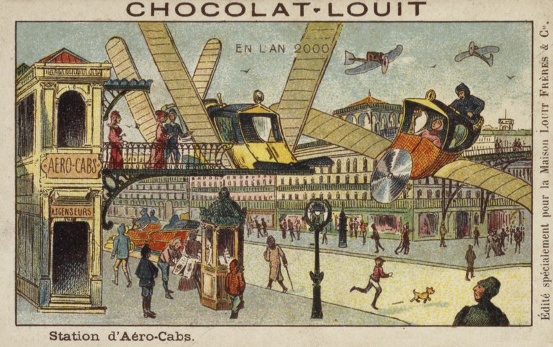 Estación de aerotaxis en el año 2000 de French School