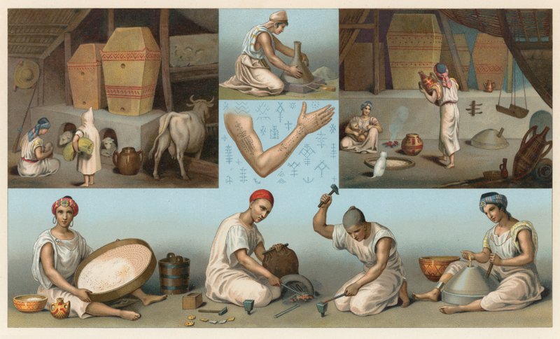 Traje africano de French School