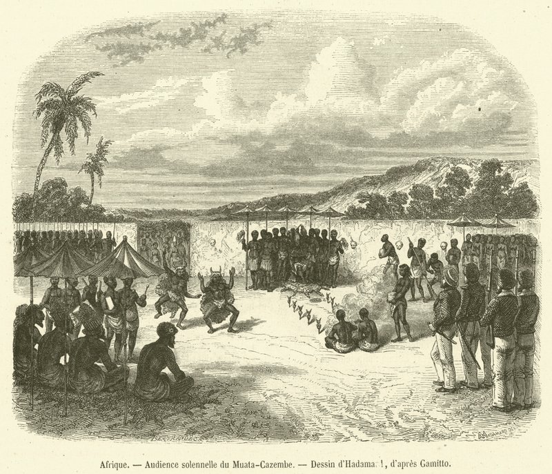África, Audiencia solemne del Muata-Cazembe de French School
