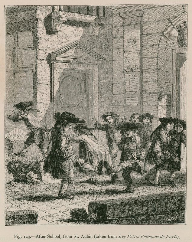 Después de la escuela, de St. Aubin (tomado de Les Petits Polissons de Paris) de French School