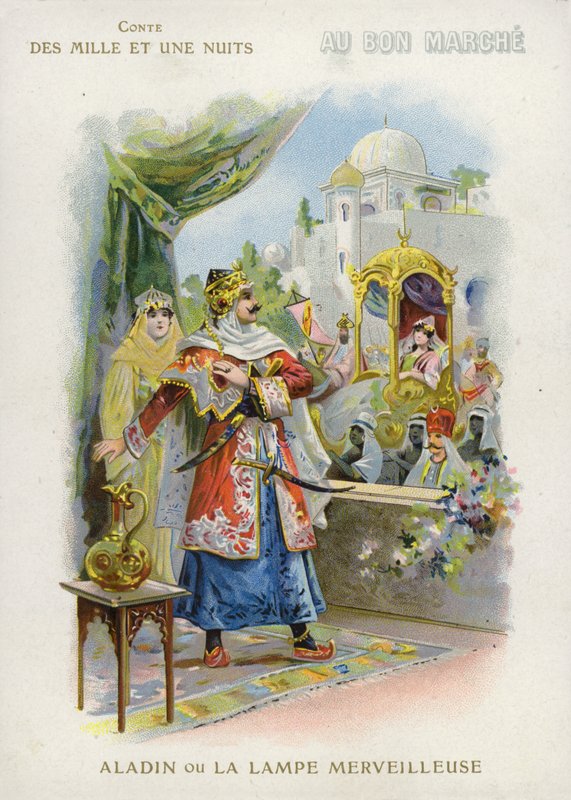Aladino y la lámpara mágica de French School