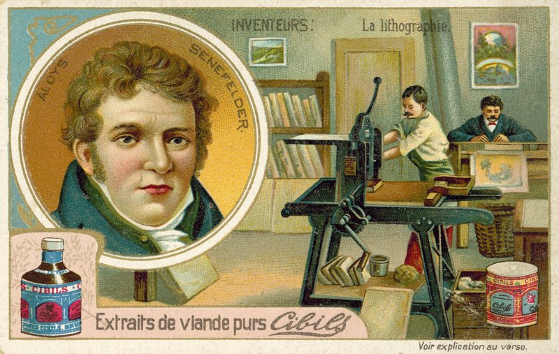 Alois Senefelder, inventor de la litografía de French School