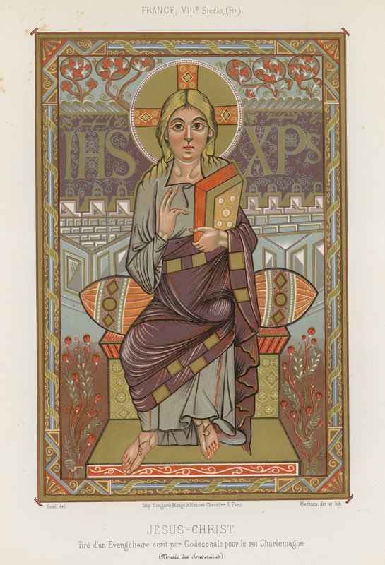 Una representación de Jesucristo del siglo VIII de French School