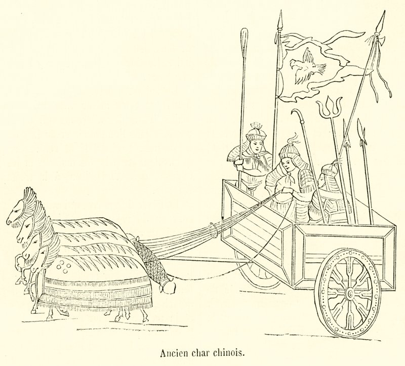 Antiguo carro chino de French School