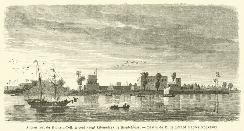 Antiguo fuerte de Richard-Toll, a ciento veinte kilómetros de Saint-Louis de French School