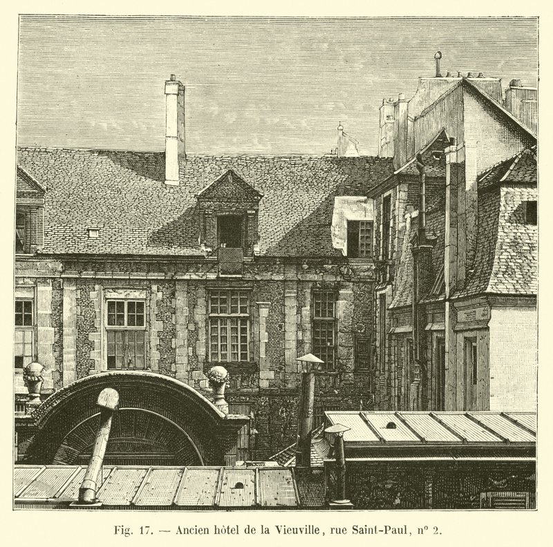 Antiguo hotel de la Vieuville, calle Saint-Paul, no 2 de French School