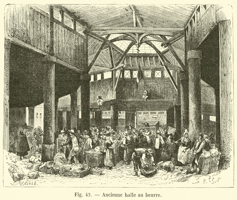 Antiguo mercado de mantequilla de French School