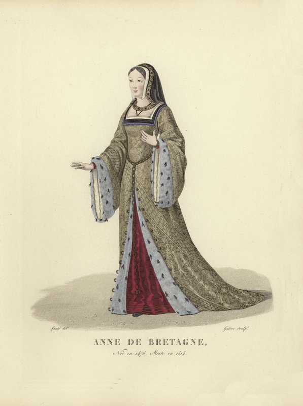 Ana de Bretaña, reina consorte de Carlos VIII y Luis XII de Francia de French School