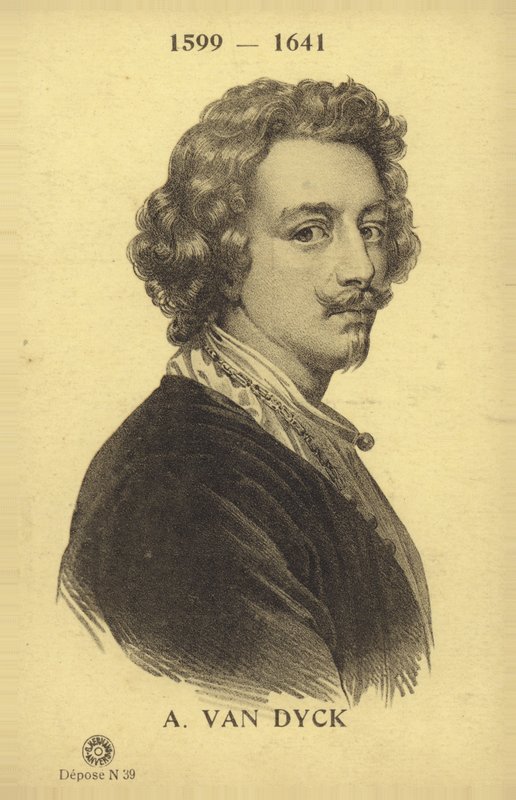 Anthony van Dyck, pintor flamenco (litografía) de French School