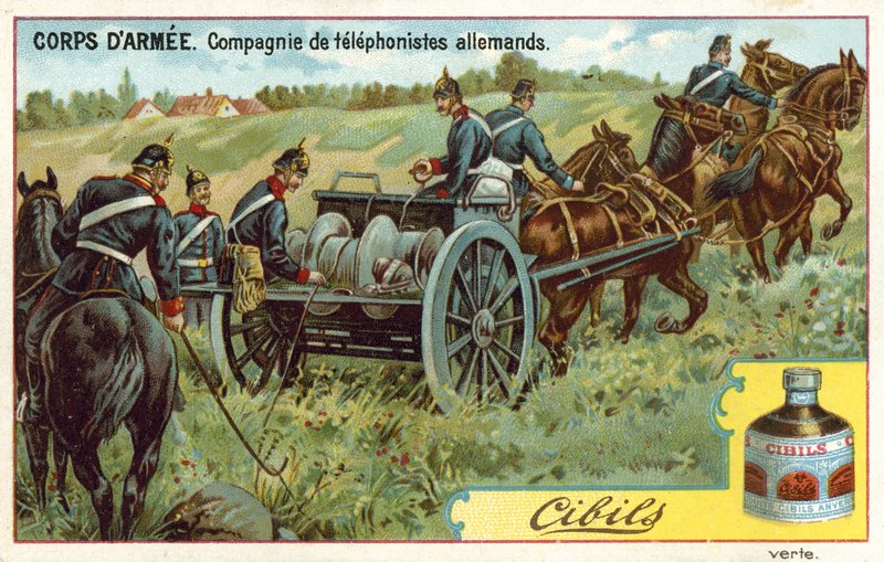 Cuerpo del Ejército - compañía telefónica alemana de French School