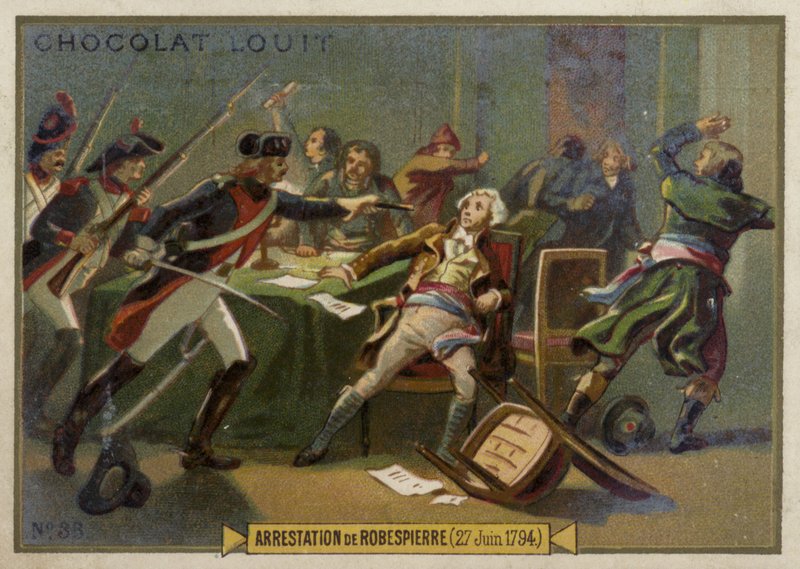 Arresto de Maximilien Robespierre, Revolución Francesa, 27 de julio de 1794 de French School