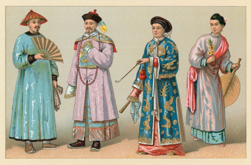 Traje de Asia de French School