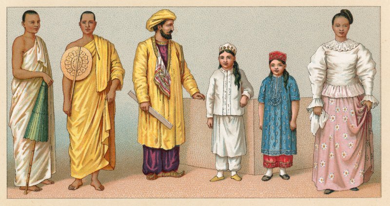 Traje de Asia de French School