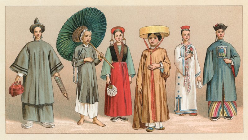 Traje de Asia de French School