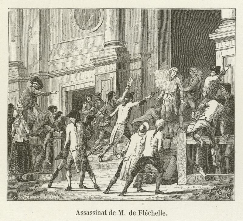 Asesinato de M de Flechelle de French School