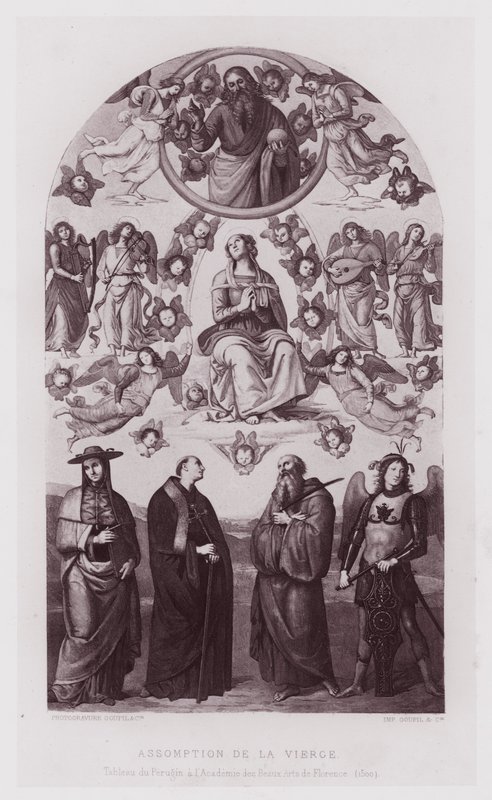 Asunción de la Virgen, Cuadro del Perugino en la Academia de Bellas Artes de Florencia de French School