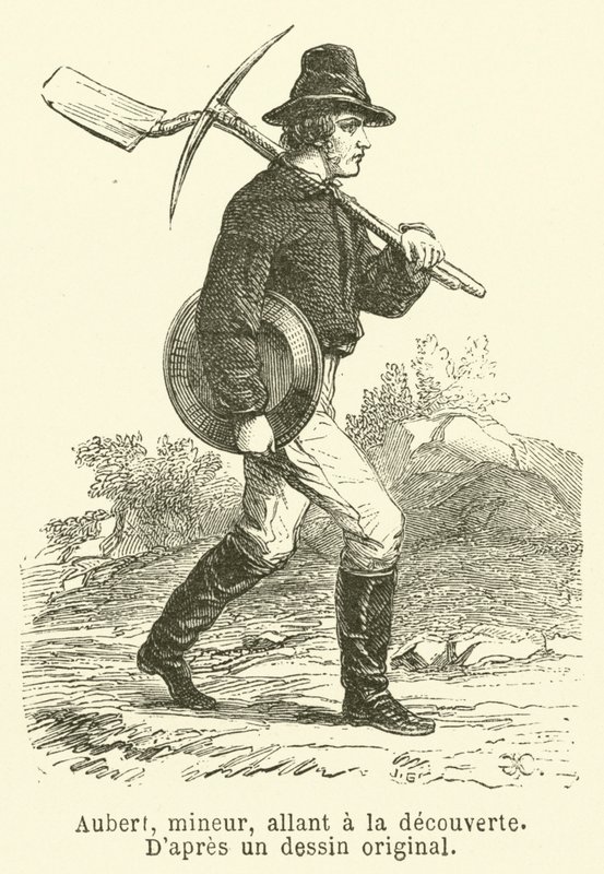 Aubert, minero, yendo al descubrimiento de French School