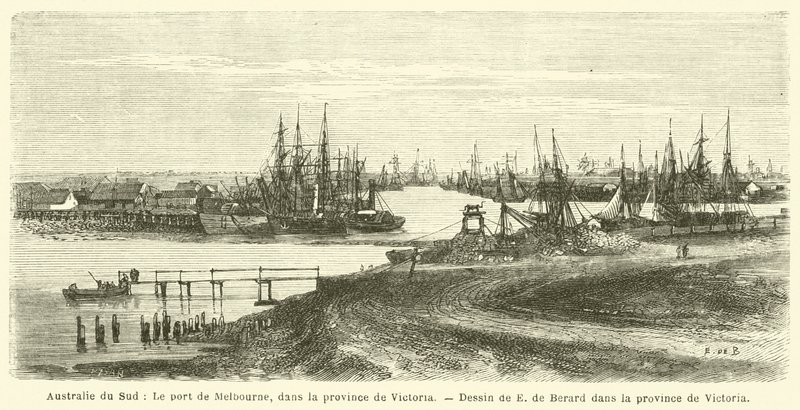 Australia del Sur, el puerto de Melbourne, en la provincia de Victoria de French School