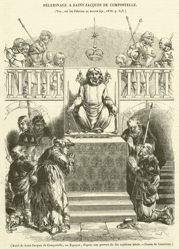 Altar de Santiago de Compostela, en España de French School