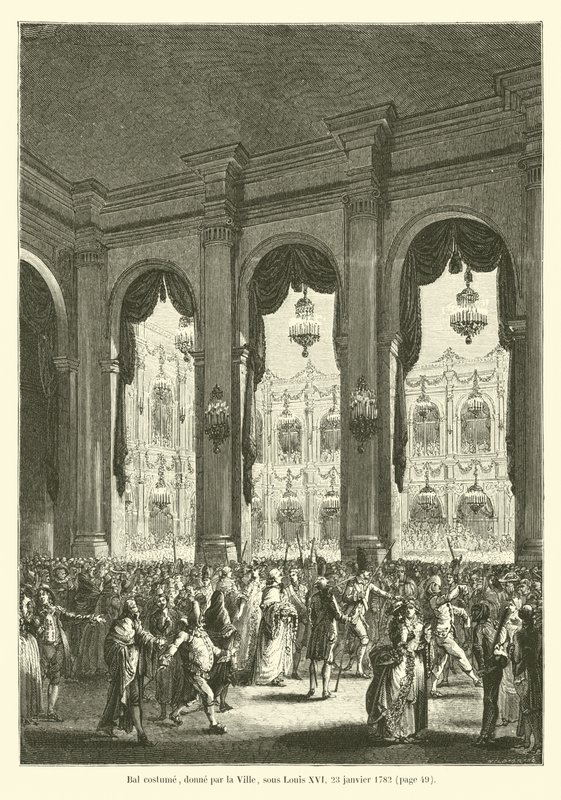 Baile de disfraces, dado por la ciudad, bajo Luis XVI, 23 de enero de 1782 de French School