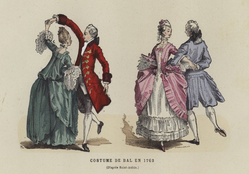 Traje de baile, 1762 de French School
